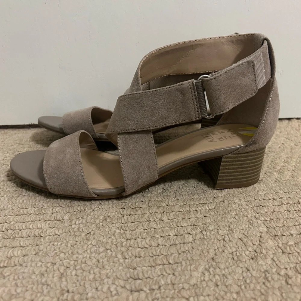 Naturalizer Taupe Strappy Sandals - Picture 4 of 5